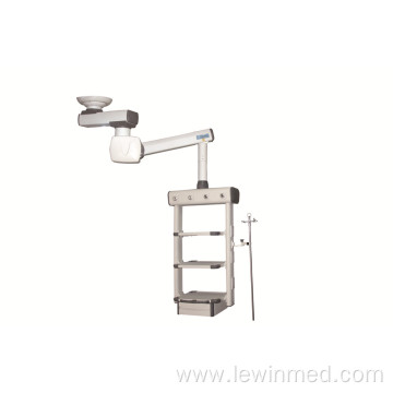 Ceiling mounted double arm electric surgical pendant